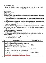 Giáo án Tự nhiên và xã hội Lớp 2 (Chân trời sáng tạo) - Tuần 17 - Bài Bảo vệ môi trường sống của động vật và thực vật
